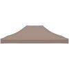 Tak till partytält taupe 270 g/m² vidaXL 4 x 3 m – miniatyr 4