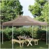 Tak till partytält taupe 270 g/m² vidaXL 4 x 3 m – miniatyr 1