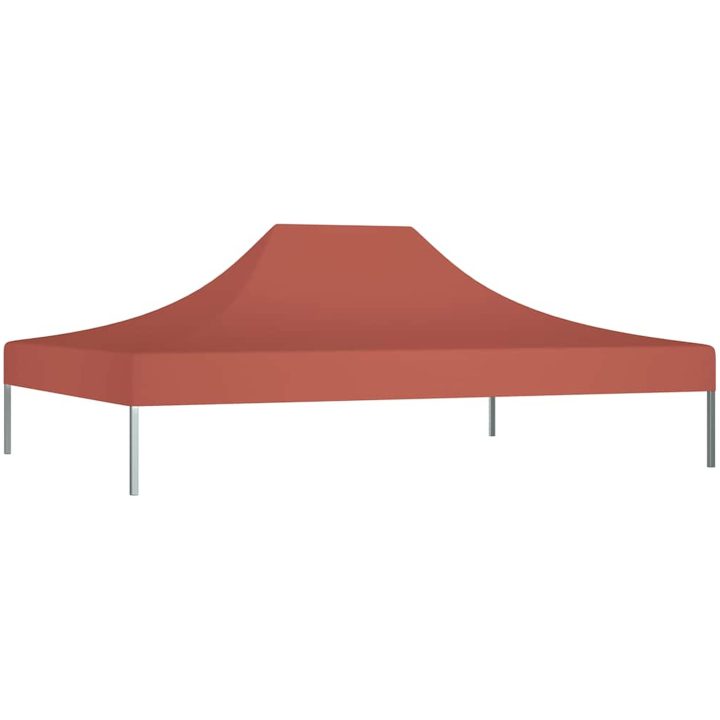 Tak till partytält terrakotta 270 g/m² vidaXL 4 x 3 m – bild 3