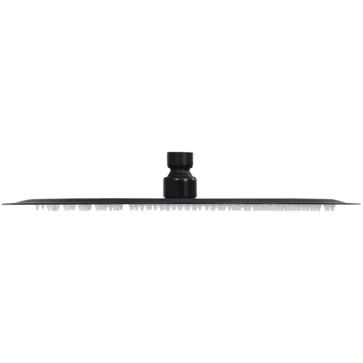Takduschhuvud i rostfritt stål 30 cm rund svart vidaXL ? 30 cm – bild 3