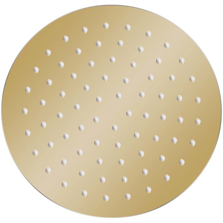Takduschhuvud rostfritt stål 20 cm rund guld vidaXL ? 20 cm – bild 2