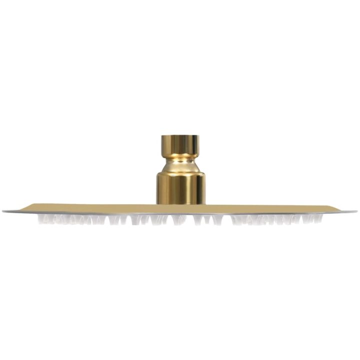 Takduschhuvud rostfritt stål 20 cm rund guld vidaXL ? 20 cm – bild 3