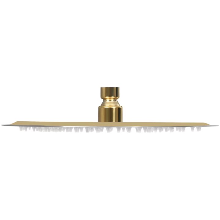 Takduschhuvud rostfritt stål 25 cm rund guld vidaXL Φ 25 cm – bild 3