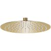 Takduschhuvud rostfritt stål 25 cm rund guld vidaXL Φ 25 cm – miniatyr 1