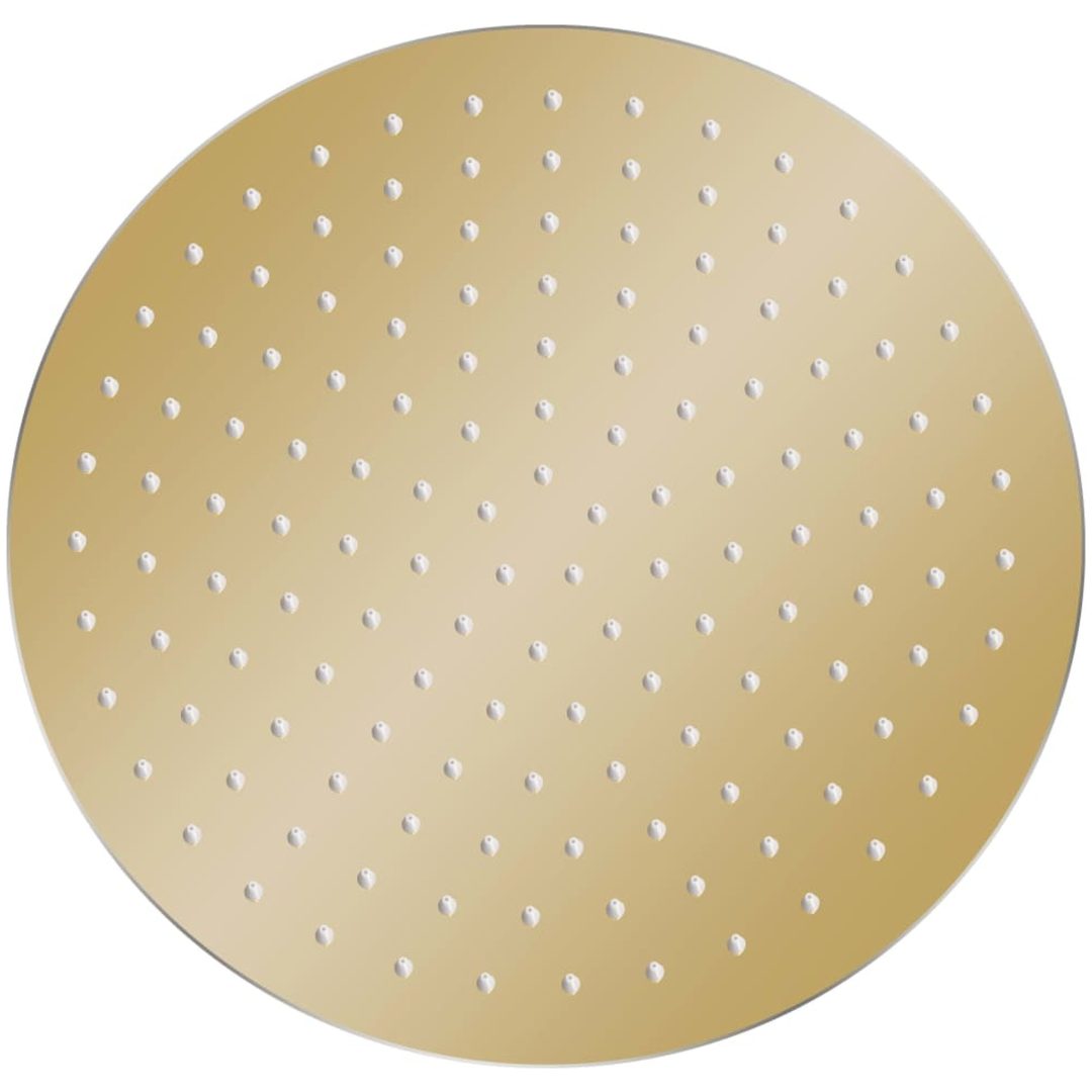 Takduschhuvud rostfritt stål 30 cm rund guld vidaXL ? 30 cm – bild 2