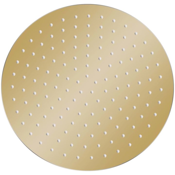 Takduschhuvud rostfritt stål 30 cm rund guld vidaXL ? 30 cm – bild 2