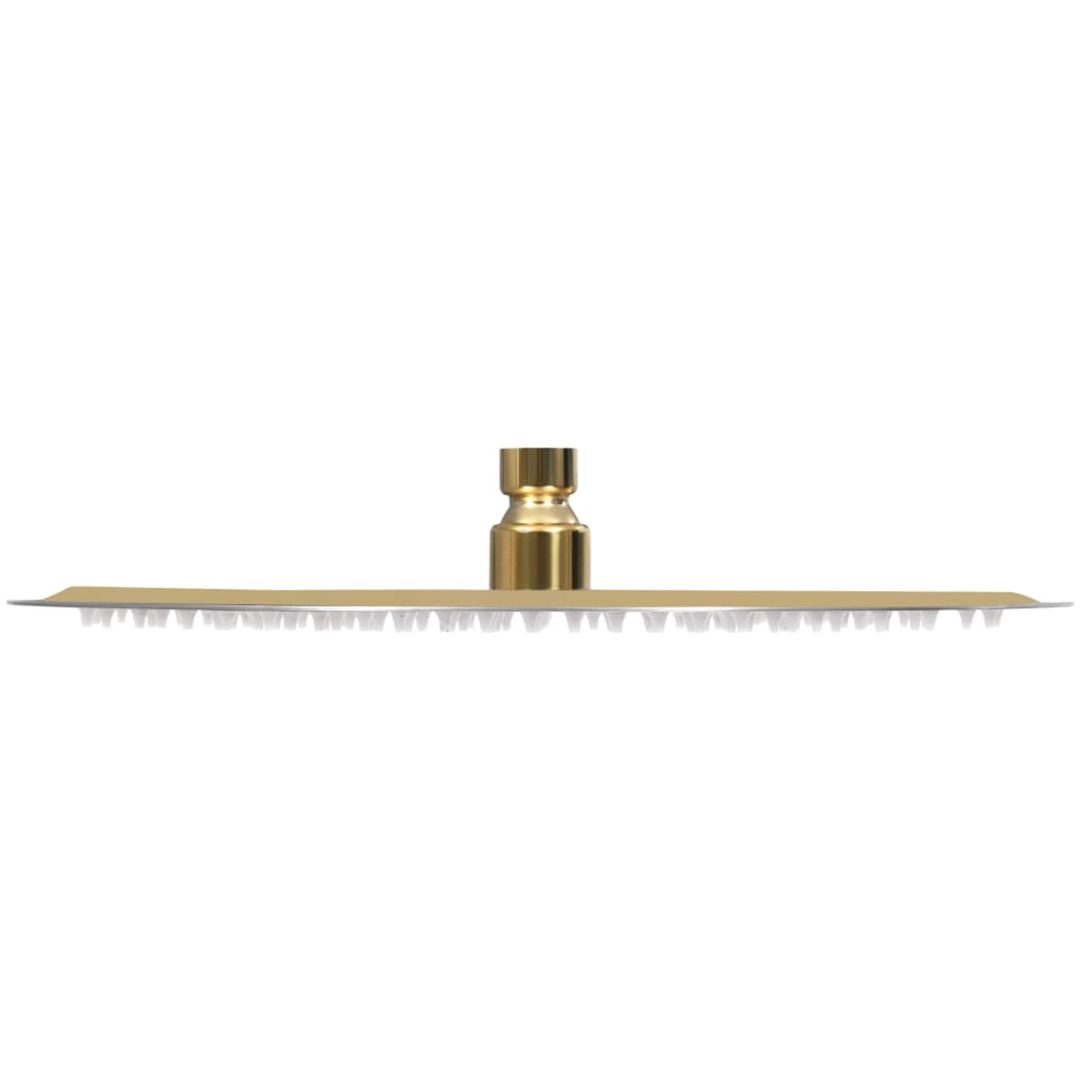 Takduschhuvud rostfritt stål 30 cm rund guld vidaXL ? 30 cm – bild 4