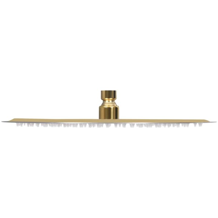 Takduschhuvud rostfritt stål 30 cm rund guld vidaXL ? 30 cm – bild 4
