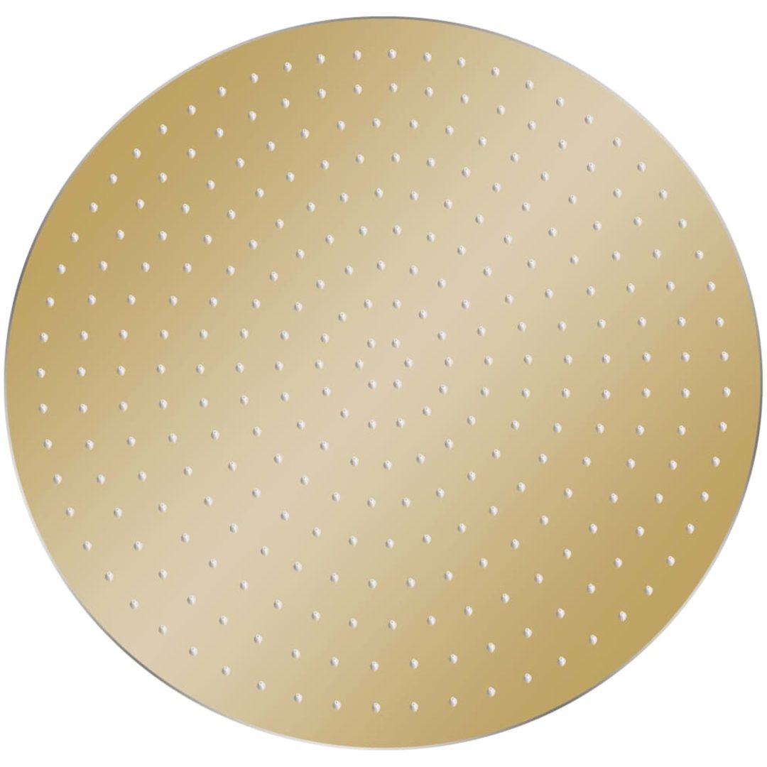 Takduschhuvud rostfritt stål 40 cm rund guld vidaXL Φ 40 cm – bild 2