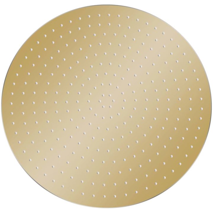 Takduschhuvud rostfritt stål 40 cm rund guld vidaXL Φ 40 cm – bild 2