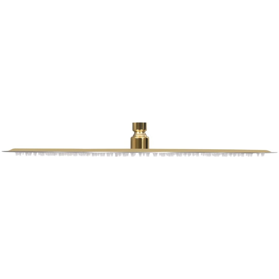 Takduschhuvud rostfritt stål 40 cm rund guld vidaXL Φ 40 cm – bild 4