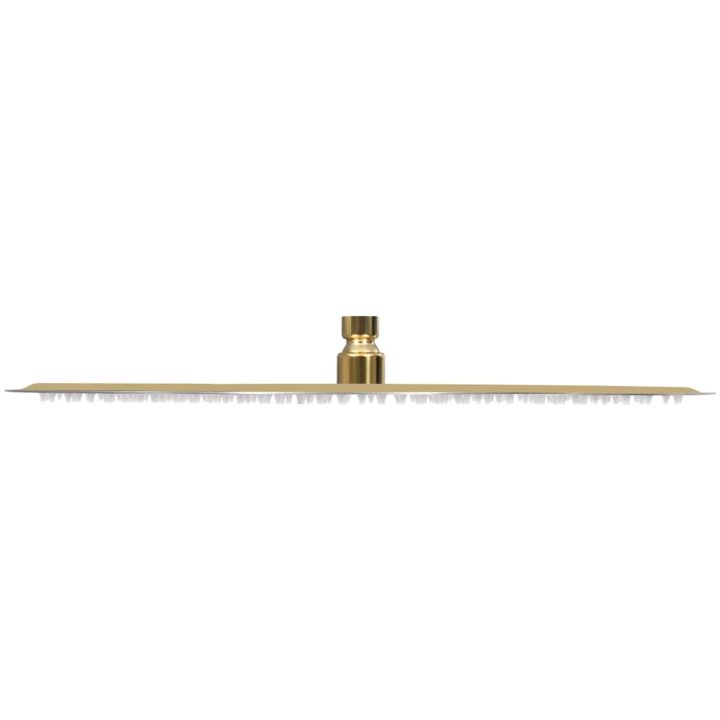 Takduschhuvud rostfritt stål 40 cm rund guld vidaXL Φ 40 cm – bild 4