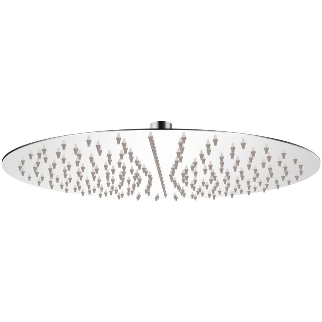 Takduschhuvud rostfritt stål 40 cm rund vidaXL ? 40 cm