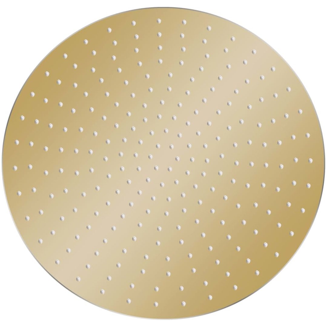 Takduschhuvud rostfritt stål 50 cm rund guld vidaXL ? 50 cm – bild 2