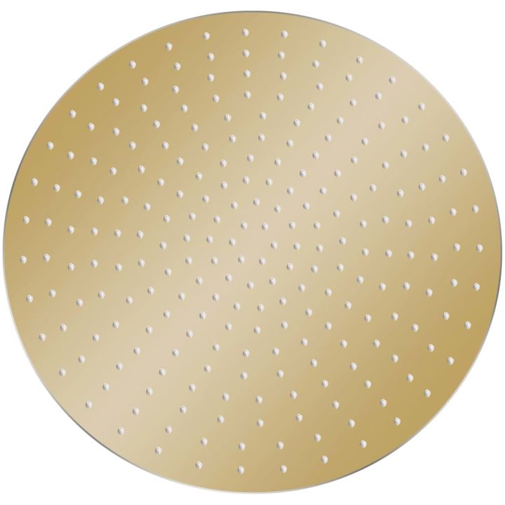 Takduschhuvud rostfritt stål 50 cm rund guld vidaXL ? 50 cm – bild 2