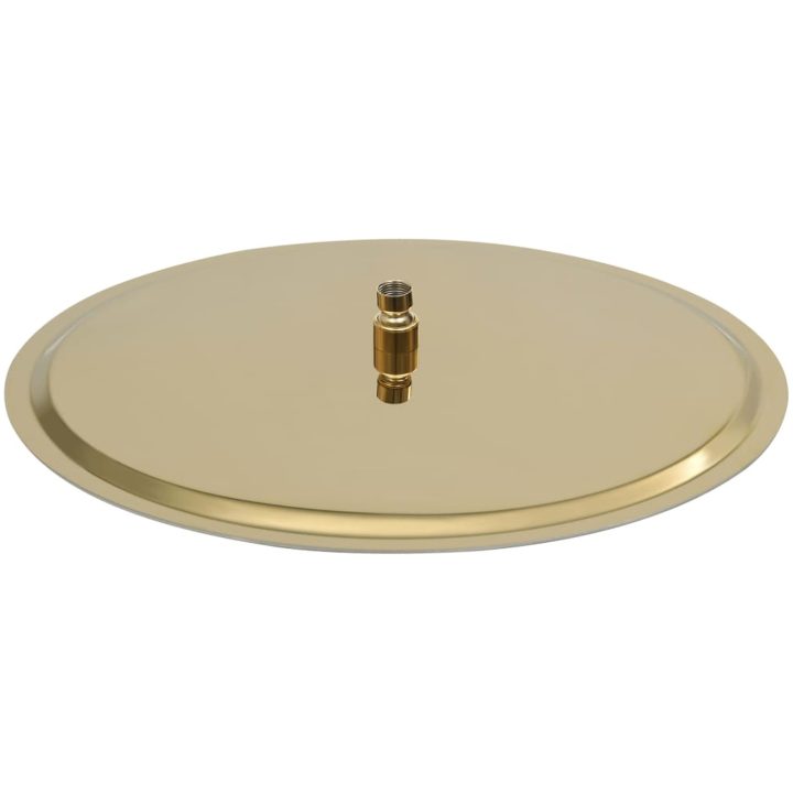 Takduschhuvud rostfritt stål 50 cm rund guld vidaXL ? 50 cm – bild 3