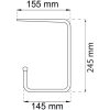 Tak/hyllkrok 148mm 8513 BÅREBO Beteckning: 8513 – miniatyr 2