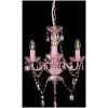 Takkrona med pärlor rosa rund 3 x E14 vidaXL – miniatyr 3