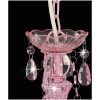 Takkrona med pärlor rosa rund 3 x E14 vidaXL – miniatyr 5