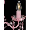Takkrona med pärlor rosa rund 3 x E14 vidaXL – miniatyr 6