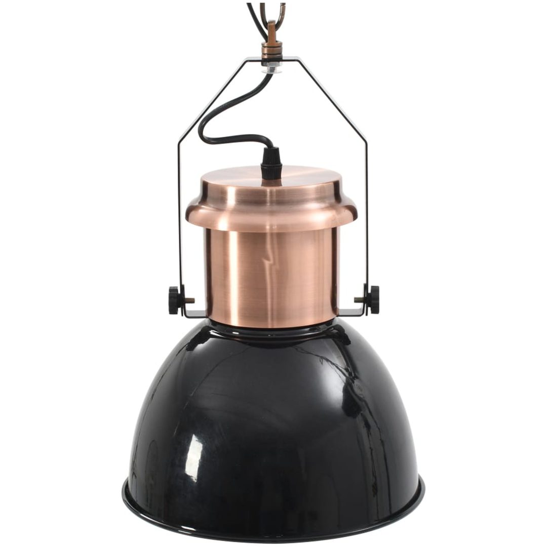 Taklampa 2 st svart rund E27 vidaXL – bild 11