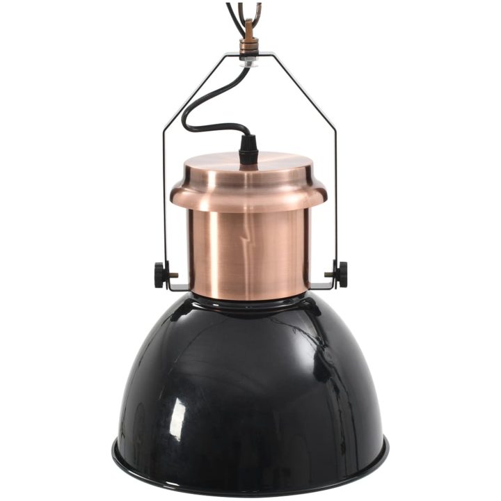 Taklampa 2 st svart rund E27 vidaXL – bild 11
