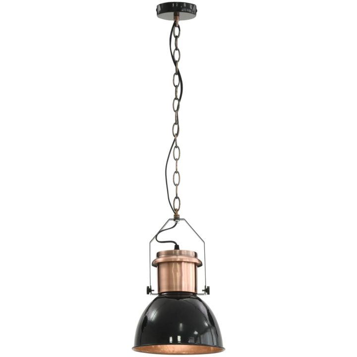 Taklampa 2 st svart rund E27 vidaXL – bild 3