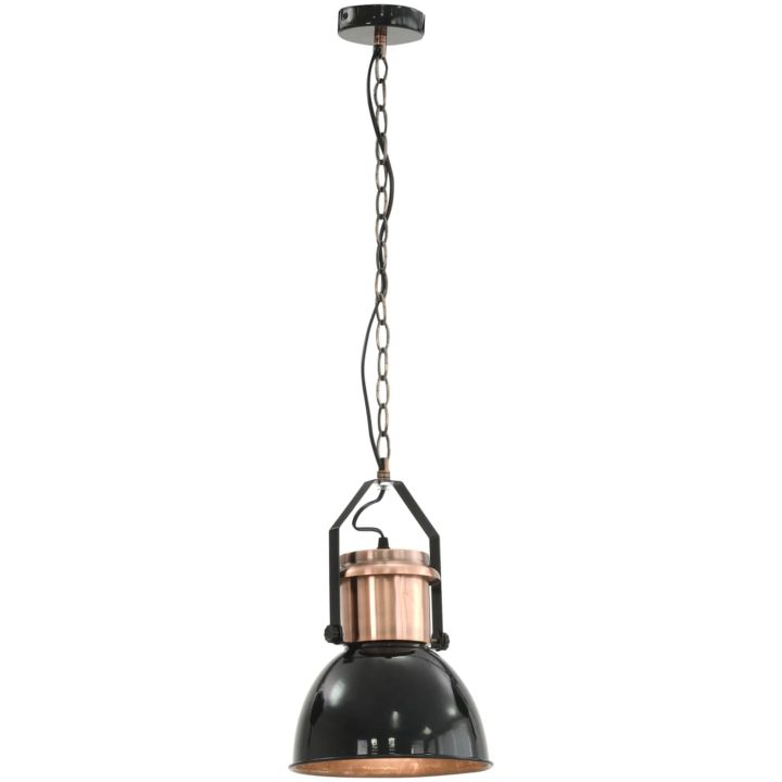Taklampa 2 st svart rund E27 vidaXL – bild 4