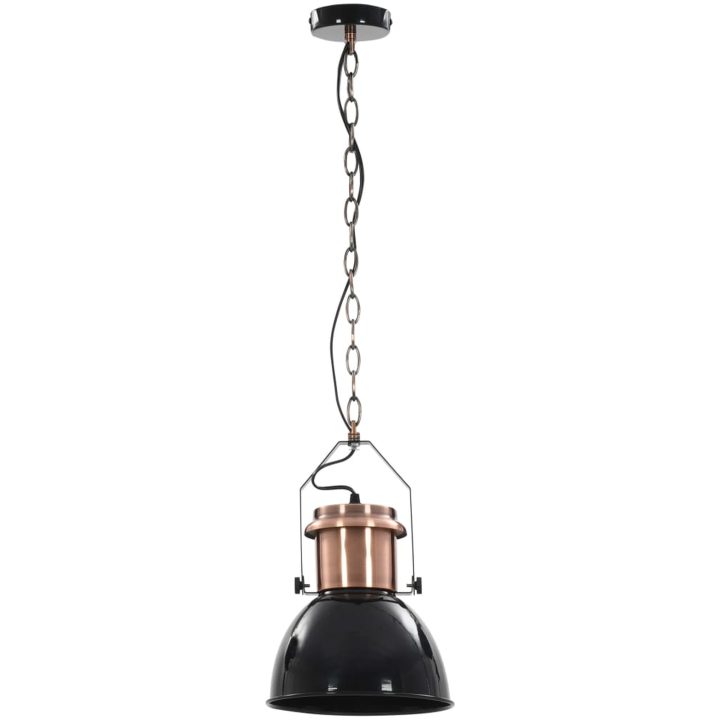Taklampa 2 st svart rund E27 vidaXL – bild 5