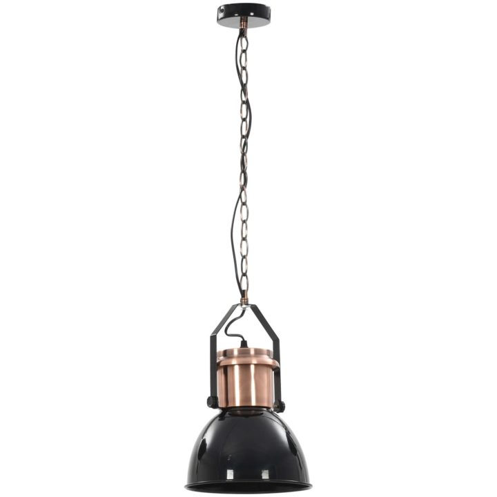 Taklampa 2 st svart rund E27 vidaXL – bild 6