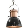 Taklampa 2 st svart rund E27 vidaXL – miniatyr 7