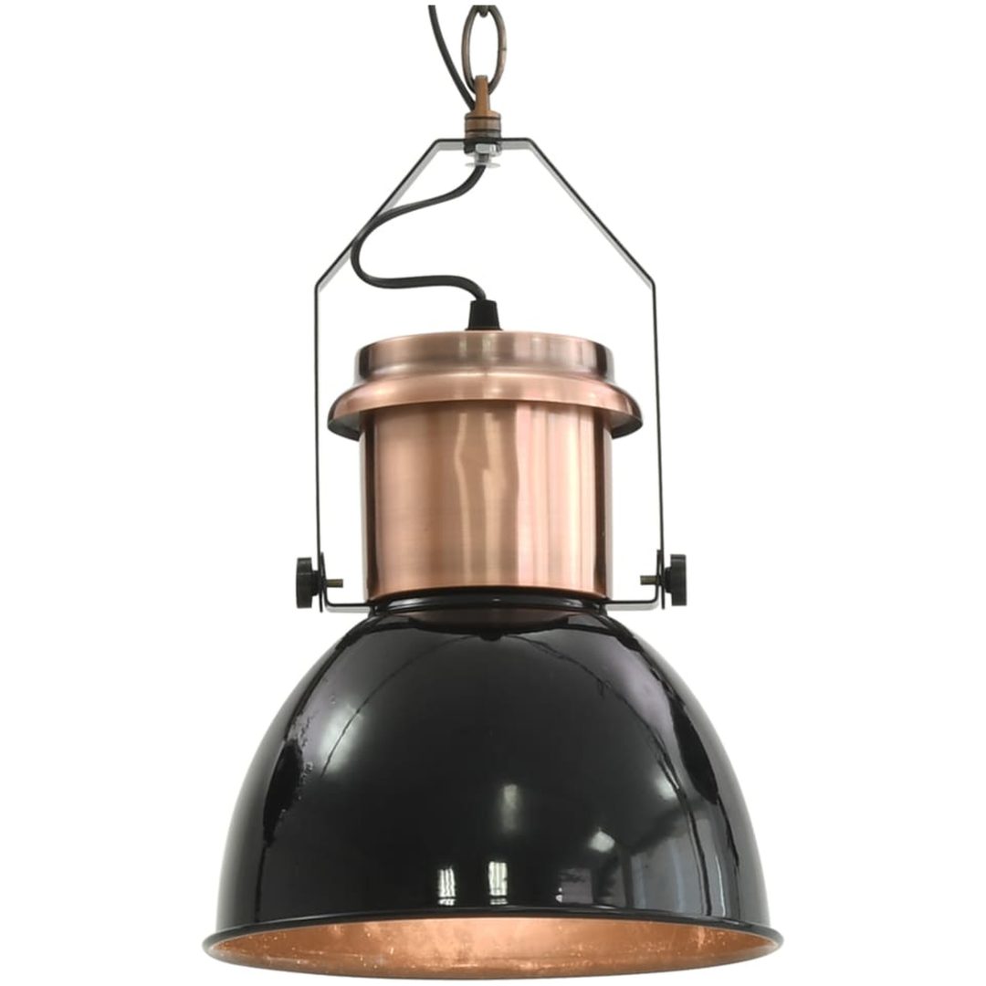 Taklampa 2 st svart rund E27 vidaXL – bild 7