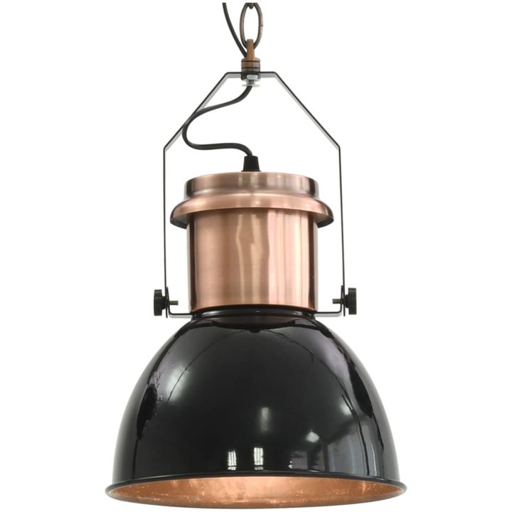 Taklampa 2 st svart rund E27 vidaXL – bild 7