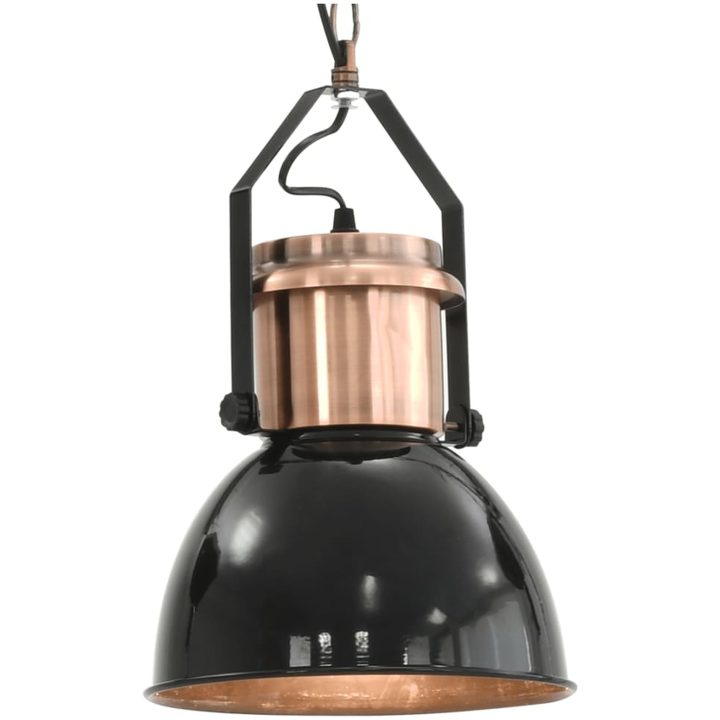 Taklampa 2 st svart rund E27 vidaXL – bild 8