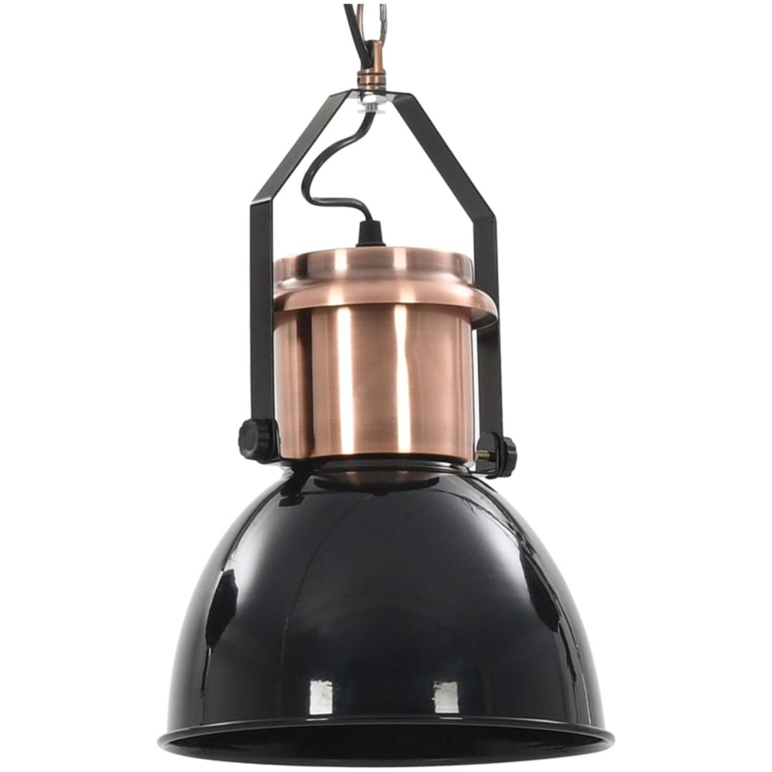 Taklampa 2 st svart rund E27 vidaXL – bild 9