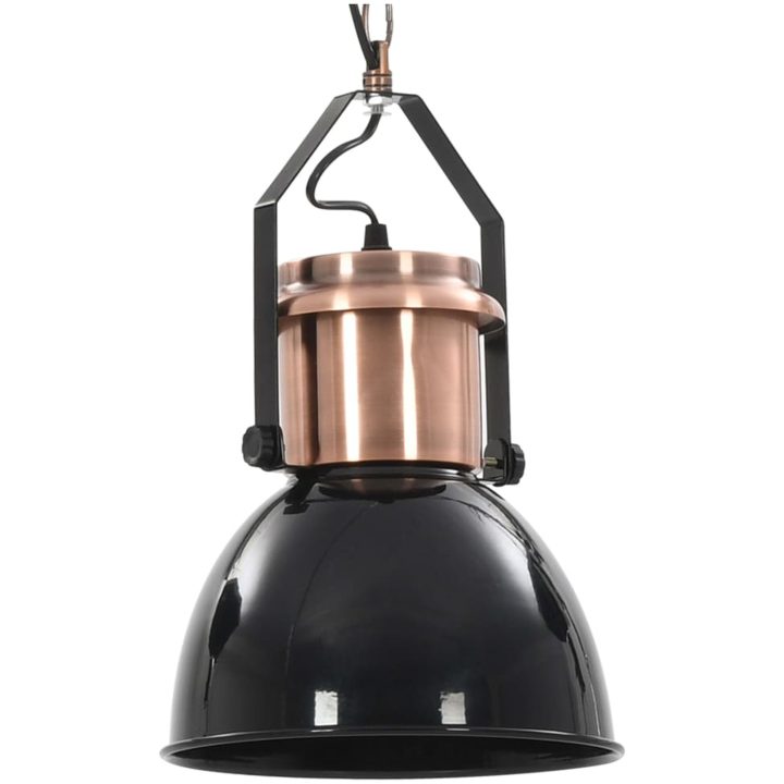 Taklampa 2 st svart rund E27 vidaXL – bild 9