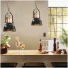 Taklampa 2 st svart rund E27 vidaXL – miniatyr 1