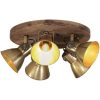Taklampa 25 W antik mässing 50x50x25 cm E27 vidaXL – miniatyr 1