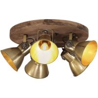 Taklampa 25 W antik mässing 50x50x25 cm E27 vidaXL