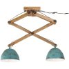 Taklampa 25 W nött blå 29x18x85 cm E27 vidaXL – miniatyr 3