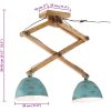 Taklampa 25 W nött blå 29x18x85 cm E27 vidaXL – miniatyr 8