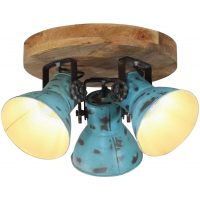 Taklampa 25 W nött blå 35x35x25 cm E27 vidaXL