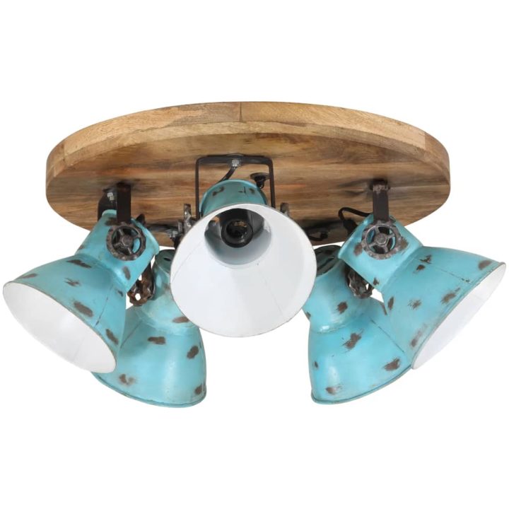 Taklampa 25 W nött blå 50x50x25 cm E27 vidaXL – bild 2
