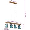 Taklampa 25 W nött blå 90x24x111 cm E27 vidaXL – miniatyr 7