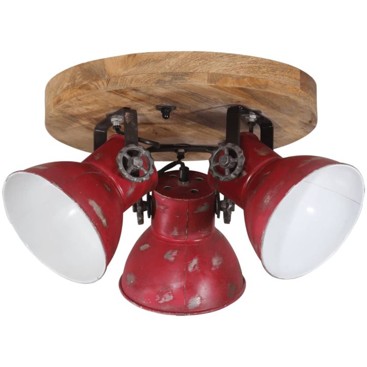 Taklampa 25 W nött röd 35x35x25 cm E27 vidaXL – bild 2