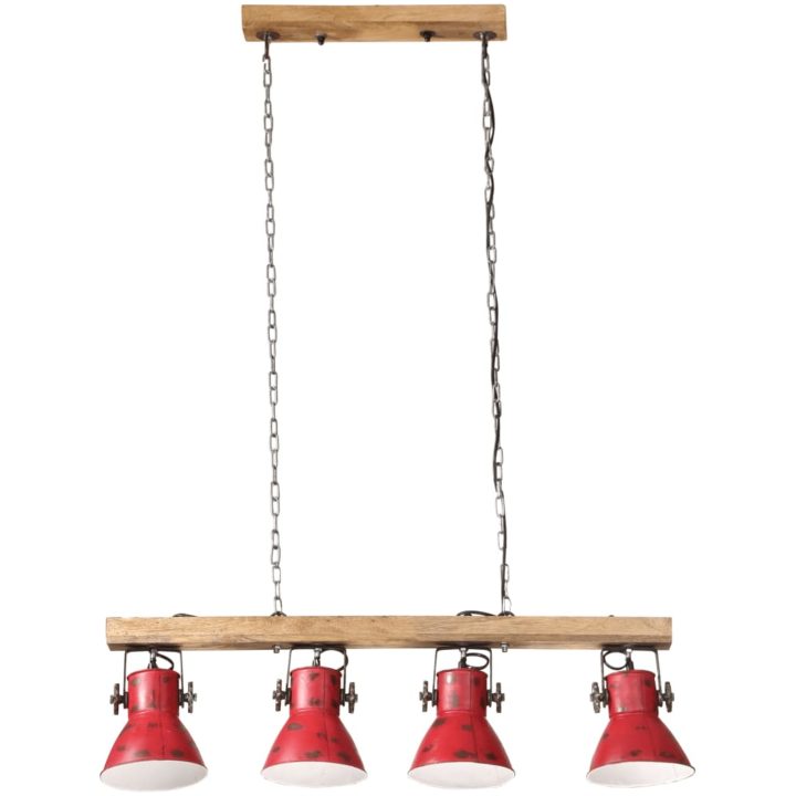 Taklampa 25 W nött röd 90x24x111 cm E27 vidaXL – bild 3