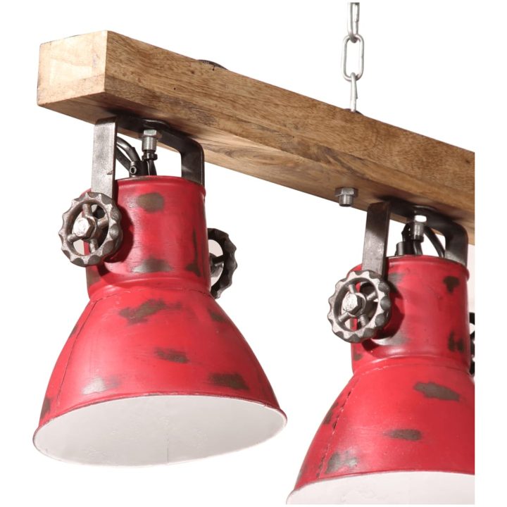 Taklampa 25 W nött röd 90x24x111 cm E27 vidaXL – bild 4