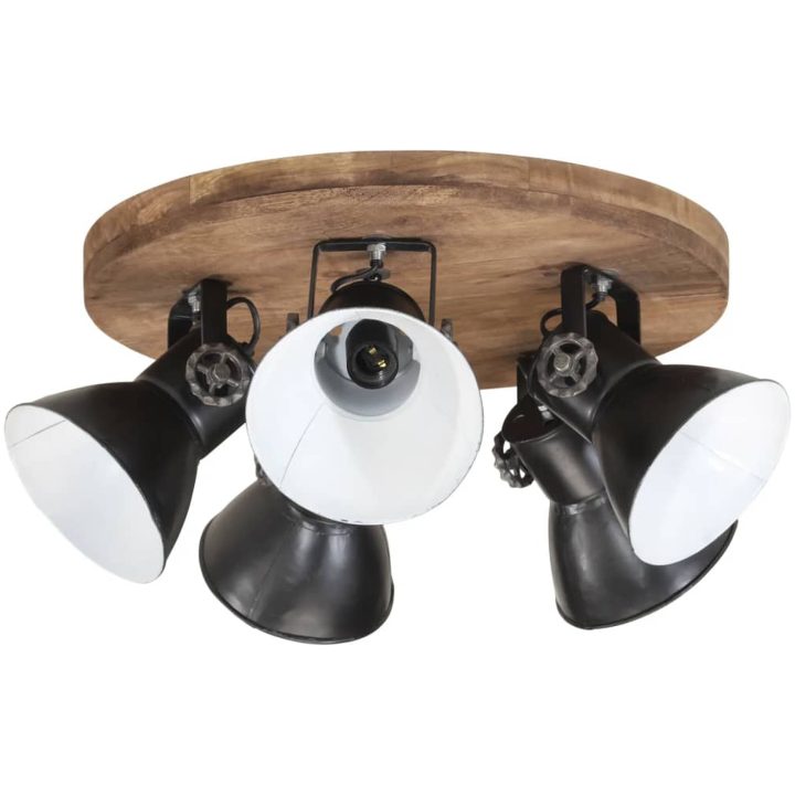 Taklampa 25 W svart 50x50x25 cm E27 vidaXL – bild 2