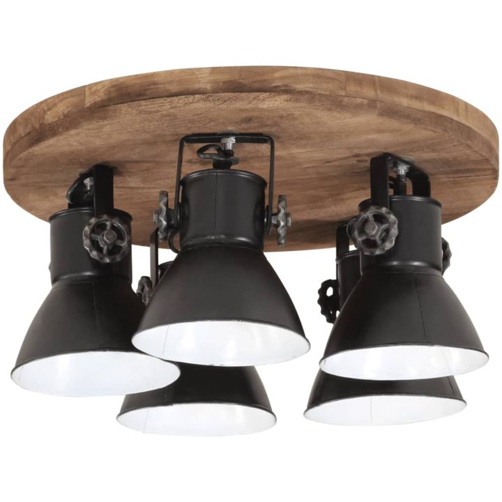 Taklampa 25 W svart 50x50x25 cm E27 vidaXL – bild 3