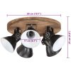 Taklampa 25 W svart 50x50x25 cm E27 vidaXL – miniatyr 8